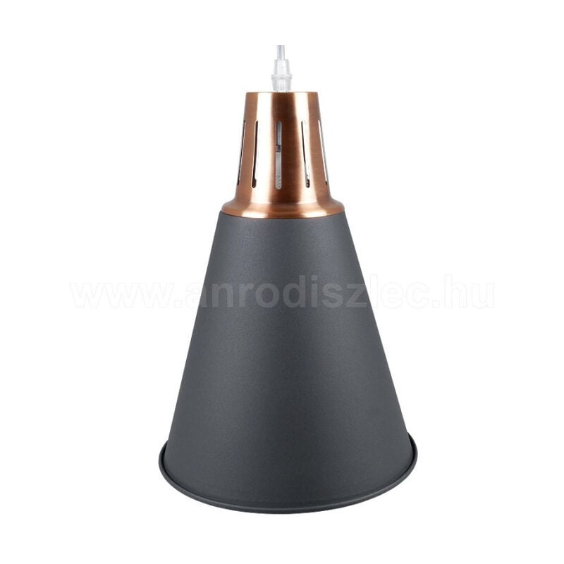 foto del prodotto trade shop traesio lampadario pendente lampada a sospensione colore nero sabbia alluminio vt 7520 