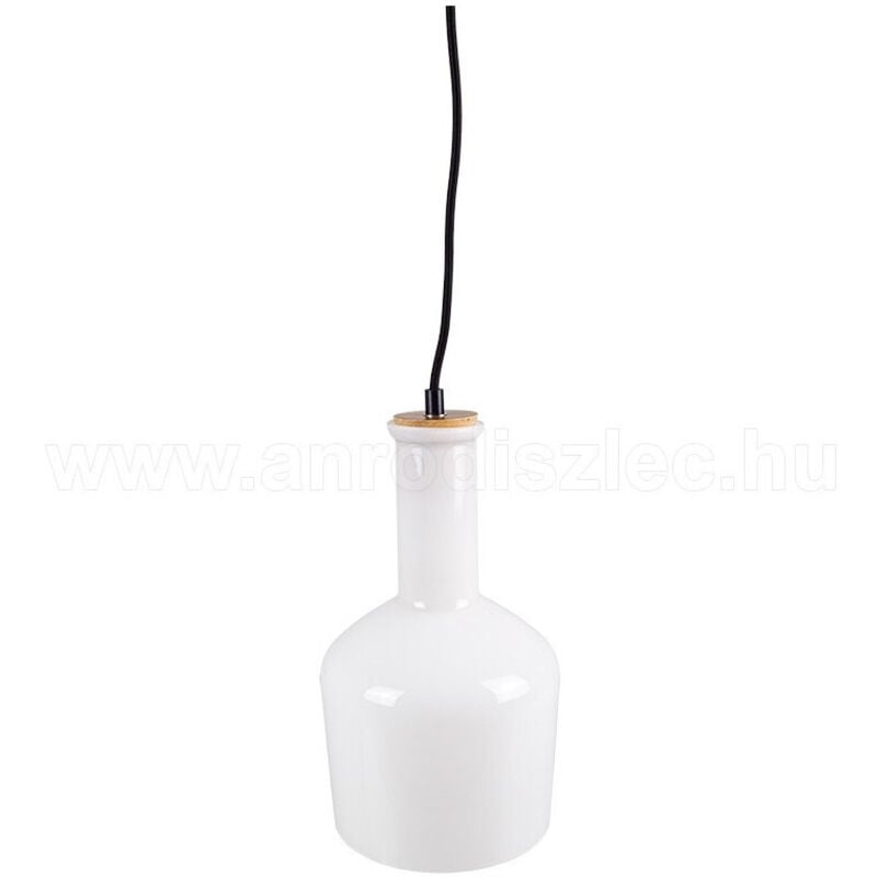 foto del prodotto trade shop traesio lampadario pendente lampada a sospensione in legno e vetro chiaro moderno 7177 