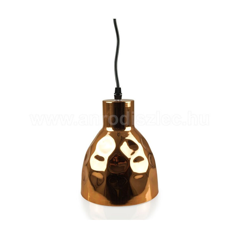 foto del prodotto trade shop traesio lampadario pendente lampada a sospensione in metallo cono oro rosa rame vt 8150 