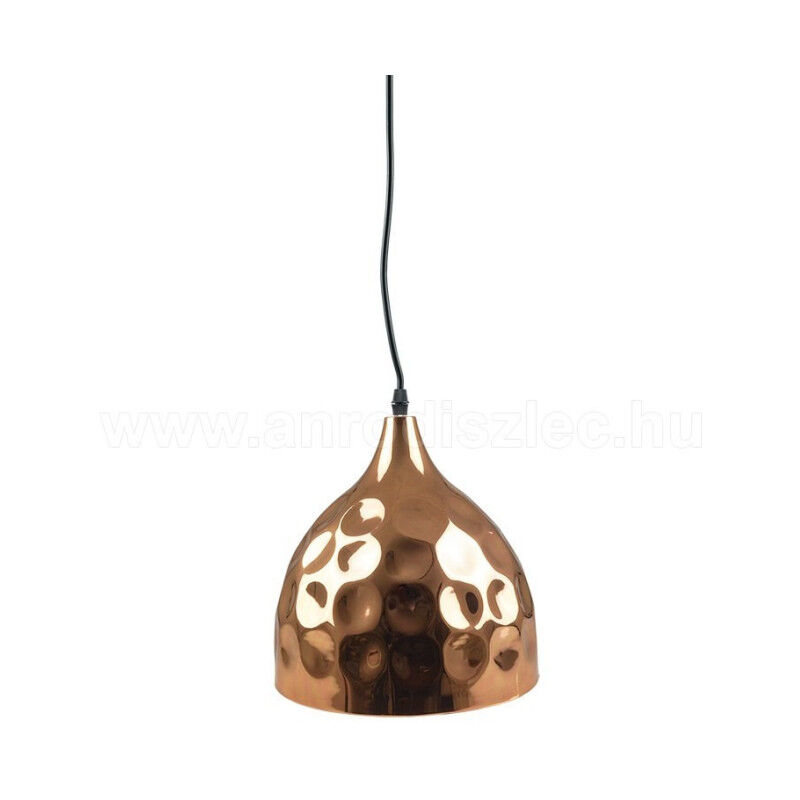 foto del prodotto trade shop traesio lampadario pendente lampada a sospensione in metallo cono oro rosa rame vt 8230 