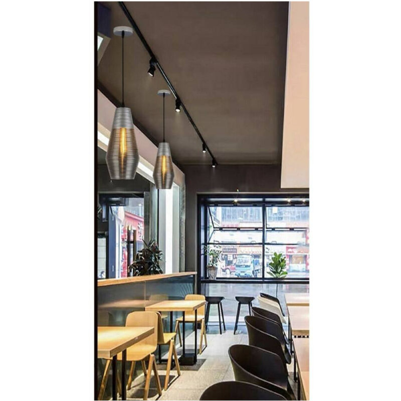 foto del prodotto trade shop traesio lampadario soffitto forma ovale in vetro lampada sospensione attacco e27 a36 01 