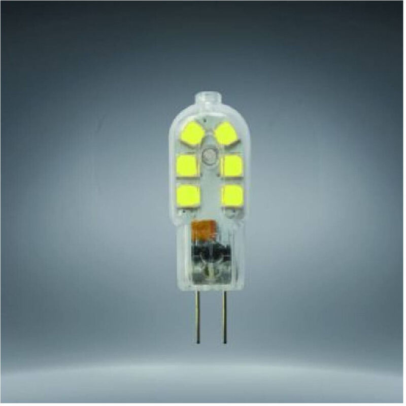 foto del prodotto trade shop traesio - lampadina 12 led smd g4 1,8 watt 12v luce calda fredda naturale faretto - -bianco freddo -