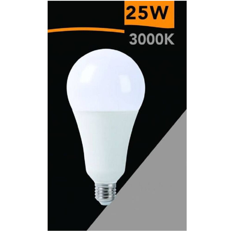 foto del prodotto trade shop traesio lampadina a led 25watt a95 e27 2500lm a sfera luce fredda calda naturale a95 25w bianco caldo 