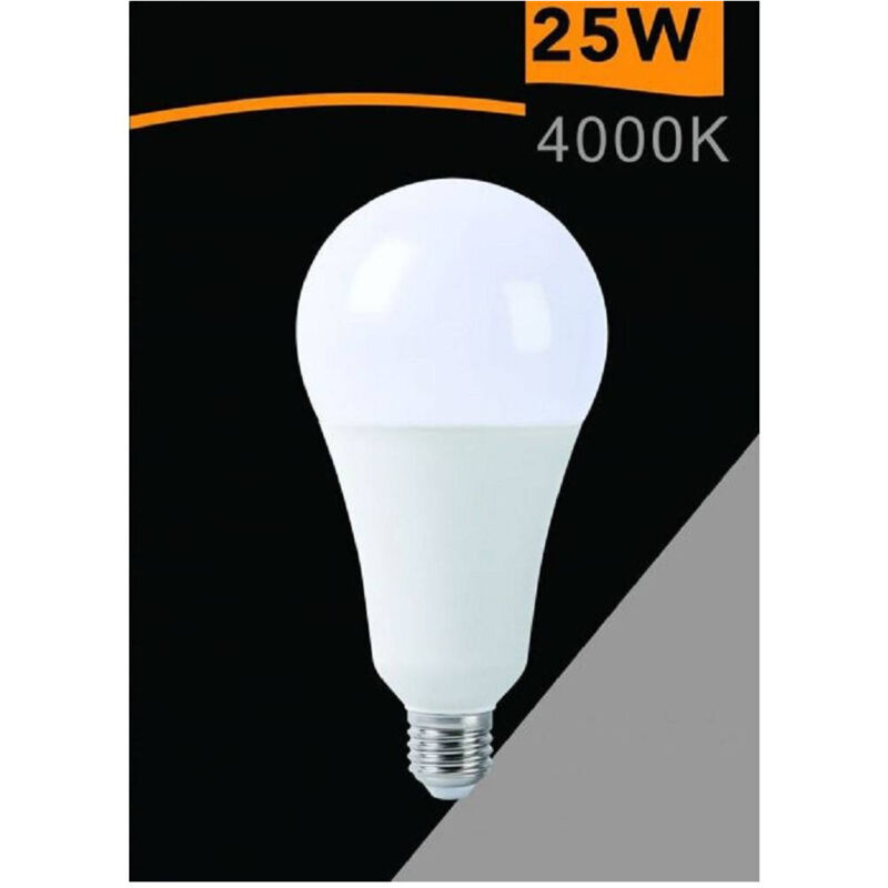 foto del prodotto trade shop traesio lampadina a led 25watt a95 e27 2500lm a sfera luce fredda calda naturale a95 25w bianco naturale 