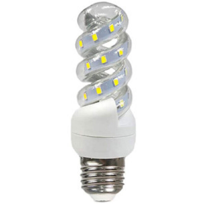 foto del prodotto trade shop traesio lampadina a led e27 11 w luce fredda calda naturale modello torciglione s 11w bianco freddo 
