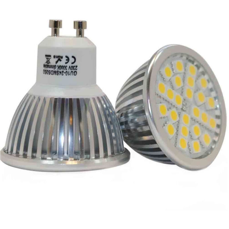 foto del prodotto trade shop traesio lampadina faretto a led dicroica faretto gu10 8 watt 2700k luce bianco caldo 