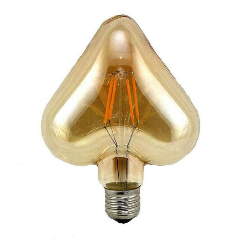foto del prodotto trade shop traesio lampadina filamento cuore ambra e27 4w stile vintage retro luce decorativa cu oc 