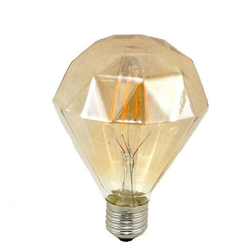 foto del prodotto trade shop traesio lampadina filamento diamante ambra e27 4 watt stile retro luce decorativa dm oc 