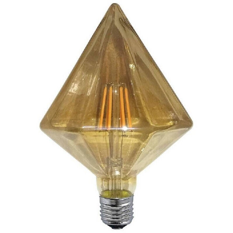 foto del prodotto trade shop traesio lampadina filamento prisma ambra e27 4watt stile vintage retro decorativa tri oc 
