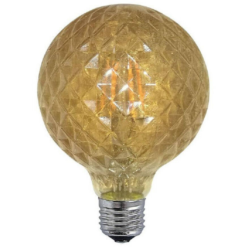 foto del prodotto trade shop traesio - lampadina filamento sfera ambra e27 4w stile vintage retro luce decorativa td-oc -
