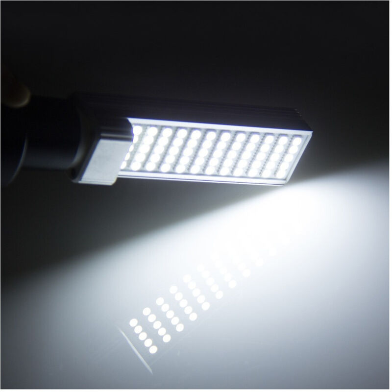 foto del prodotto trade shop traesio - lampadina lampada faretto g24 pl 15w 220v 60 led luce bianco freddo caldo - -bianco freddo -