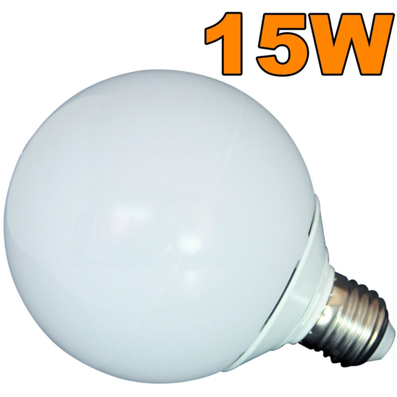 foto del prodotto trade shop traesio lampadina lampada led globo g20 sfera bulbo luce fredda 15 18w con attacco e27 15 watt