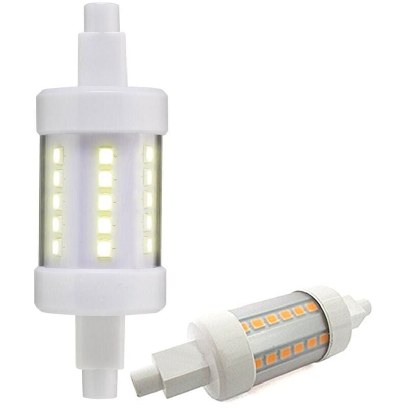 foto del prodotto trade shop traesio - lampadina lampada led r7s 78mm led 2835 sostituzione alogena 6500k 4,5w 360 -