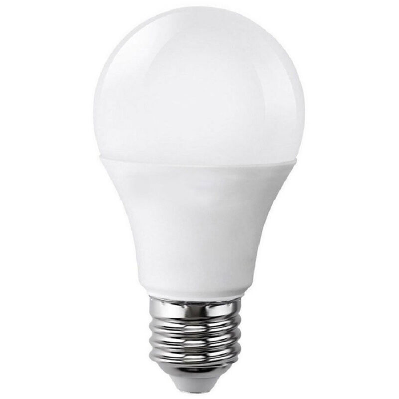 foto del prodotto trade shop traesio lampadina led 12w e27 sfera luce fredda 6500k calda 3000k naturale 4000k a6003 bianco naturale 