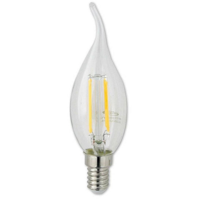 foto del prodotto trade shop traesio lampadina led 4 w e14 colpo di vento luce fredda naturale calda 440lm c35a t bianco freddo 