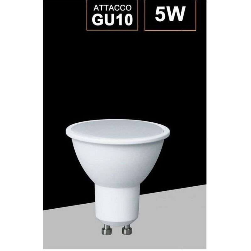 foto del prodotto trade shop traesio lampadina led 5 w gu10 luce calda naturale fredda faretto illuminazione gu10 5w bianco caldo 
