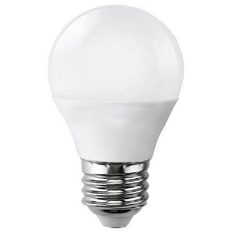 foto del prodotto trade shop traesio lampadina led 6 w sfera e27 luce fredda 6500k calda 3000k naturale 4000k g45 04 bianco freddo 