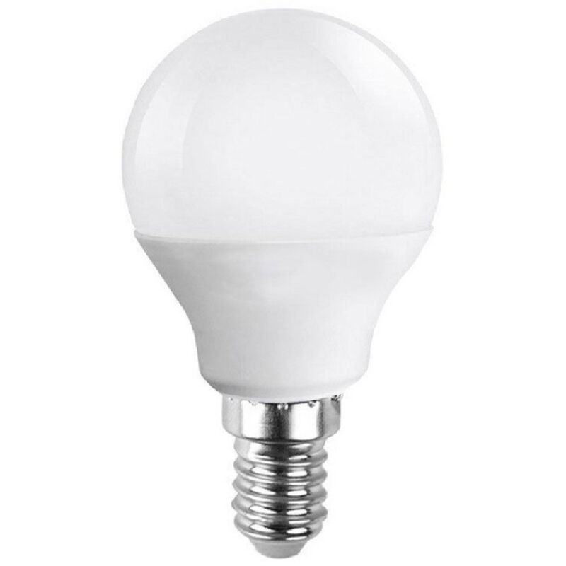 foto del prodotto trade shop traesio lampadina led 6w e14 sfera luce fredda 6500k calda 3000k naturale 4000k g45 03 bianco caldo 