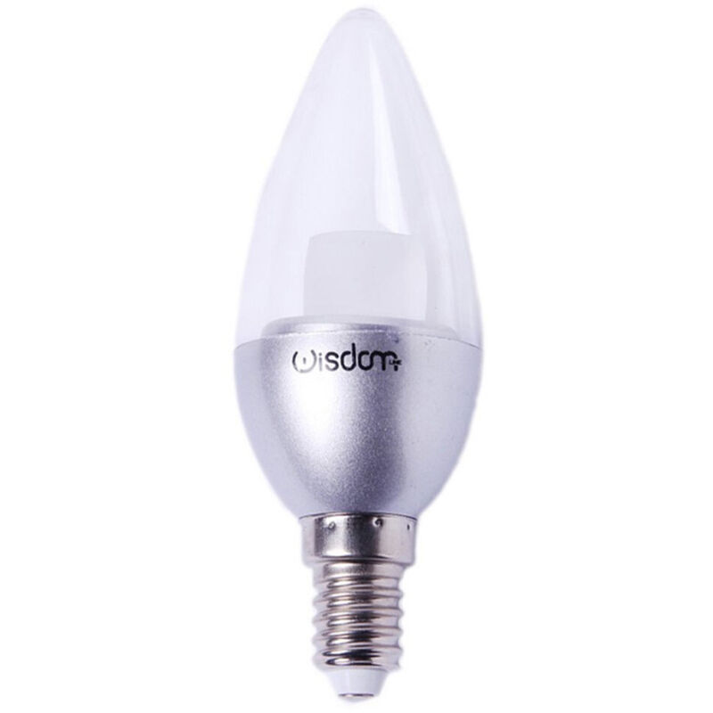 foto del prodotto trade shop traesio lampadina led a candela con attacco piccolo e14 da 4w luce freddo naturale caldo bianco freddo 