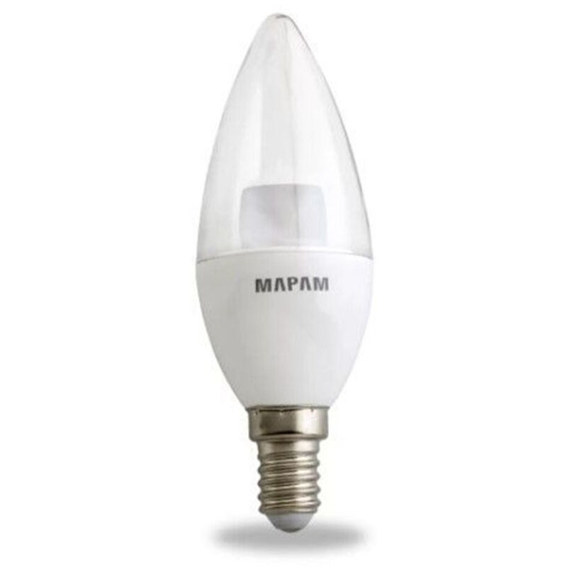 foto del prodotto trade shop traesio lampadina led a oliva trasparente e14 5 watt luce calda 3000k alta qualit 00258 