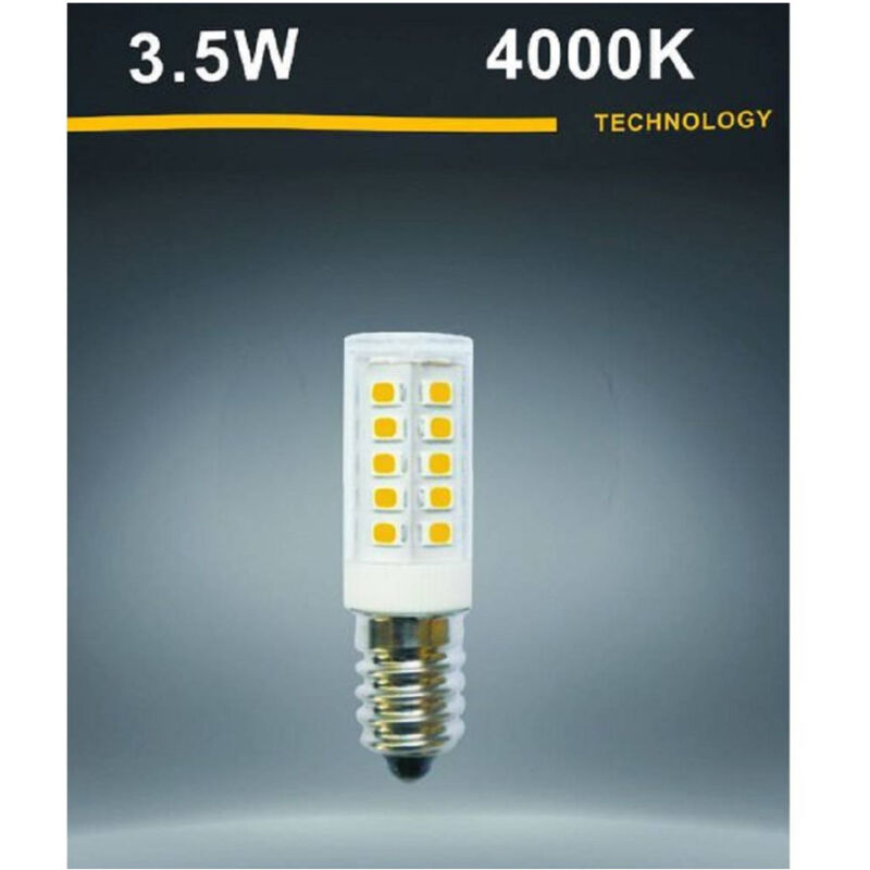 foto del prodotto trade shop traesio lampadina led e14 3.5 watt luce naturale 4000k calda 3000k fredda 6500k e14 11 bianco naturale 