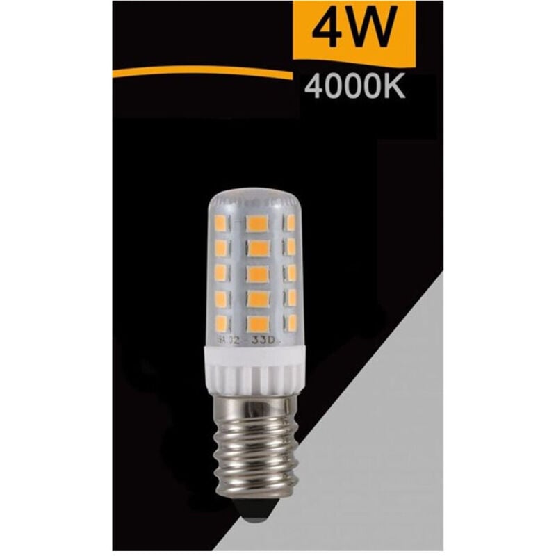 foto del prodotto trade shop traesio lampadina led e14 4w 480lm tubolare luce calda fredda naturale sparac e14 4w ce2 bianco naturale 