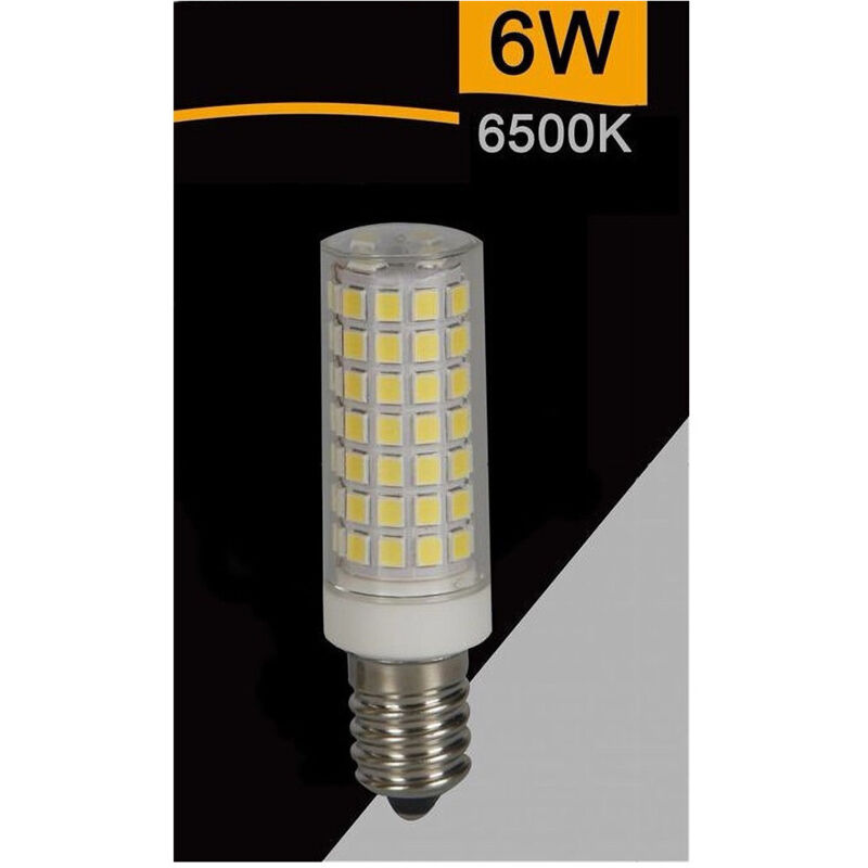 foto del prodotto trade shop traesio - lampadina led e14 6w 700lm tubolare luce fredda calda naturale sparac-e14-6w-ce1 - -bianco freddo -