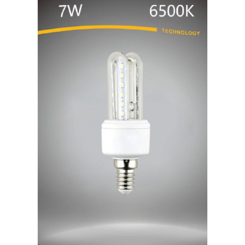 foto del prodotto trade shop traesio lampadina led e14 7 w bianco caldo 3000k freddo 6500k naturale 4000k 2u 02t bianco freddo 