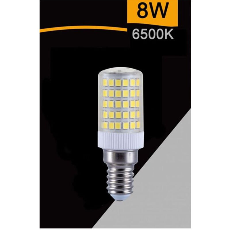 foto del prodotto trade shop traesio - lampadina led e14 8w 880lm tubolare luce fredda calda naturale sparac-e14-8w-ce1 - -bianco freddo -