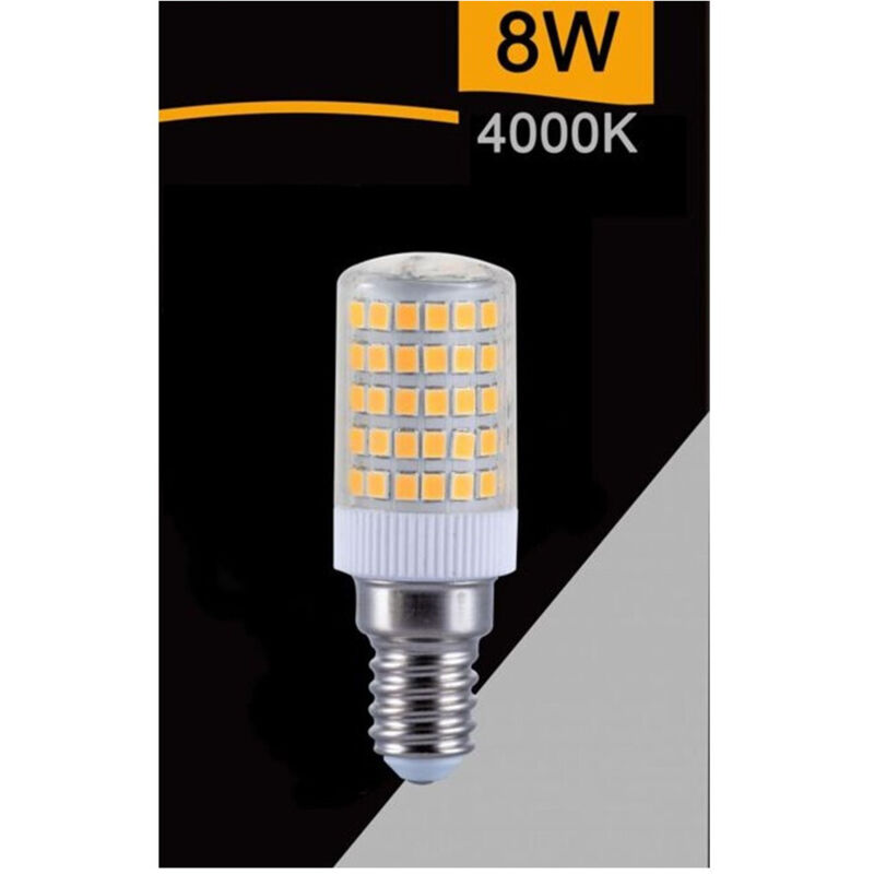 foto del prodotto trade shop traesio - lampadina led e14 8w 880lm tubolare luce fredda calda naturale sparac-e14-8w-ce1 - -bianco naturale -