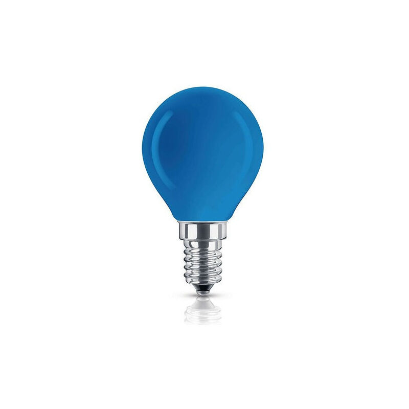 foto del prodotto trade shop traesio lampadina led e14 mini globo 220v colore verde blu viola bianco caldo freddo 2w blu 