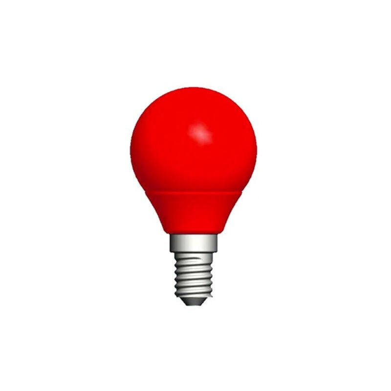 foto del prodotto trade shop traesio lampadina led e14 mini globo 220v colore verde blu viola bianco caldo freddo 2w rosso 