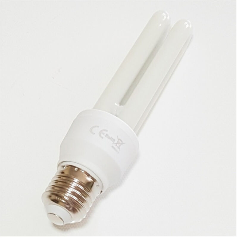 foto del prodotto trade shop traesio lampadina led e27 11w 2u tubolare opaca luce fredda 6500k naturale 4000k calda 3000k bianco freddo 