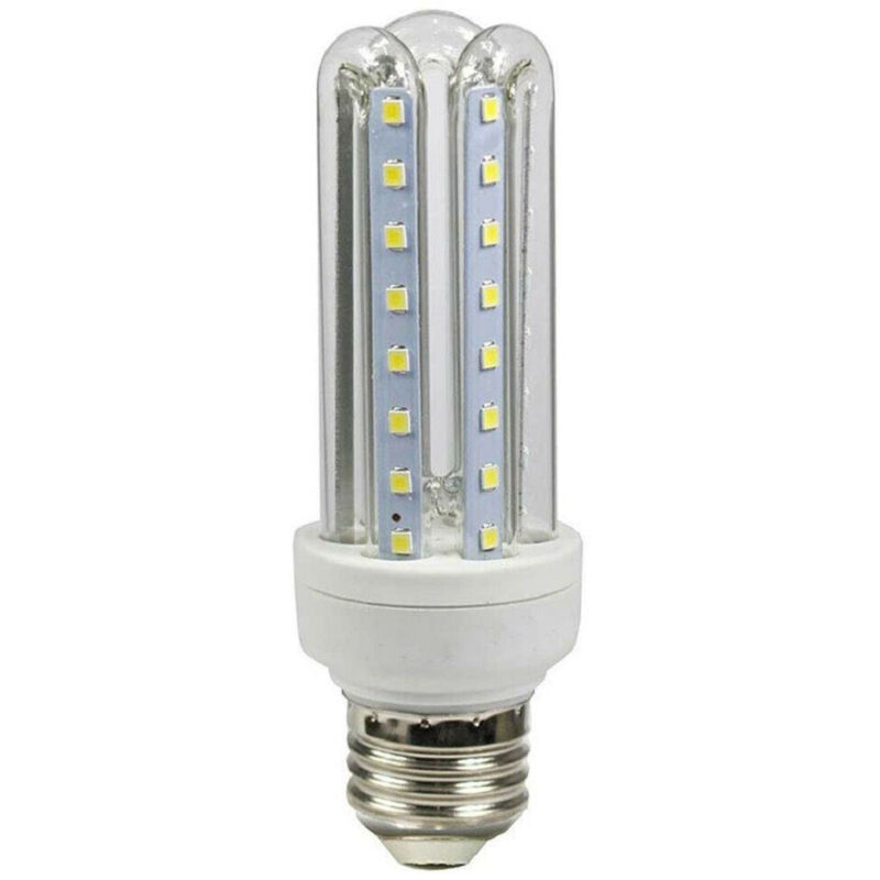 foto del prodotto trade shop traesio lampadina led e27 12 w lampada tubolare luce calda fredda naturale u 12w bianco freddo 