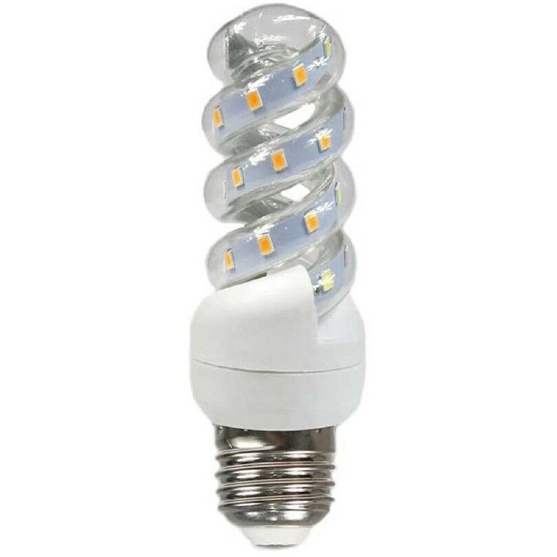 foto del prodotto trade shop traesio lampadina led e27 13w spirale luce fredda calda naturale 6500k 4000k 3000k s13w bianco caldo 