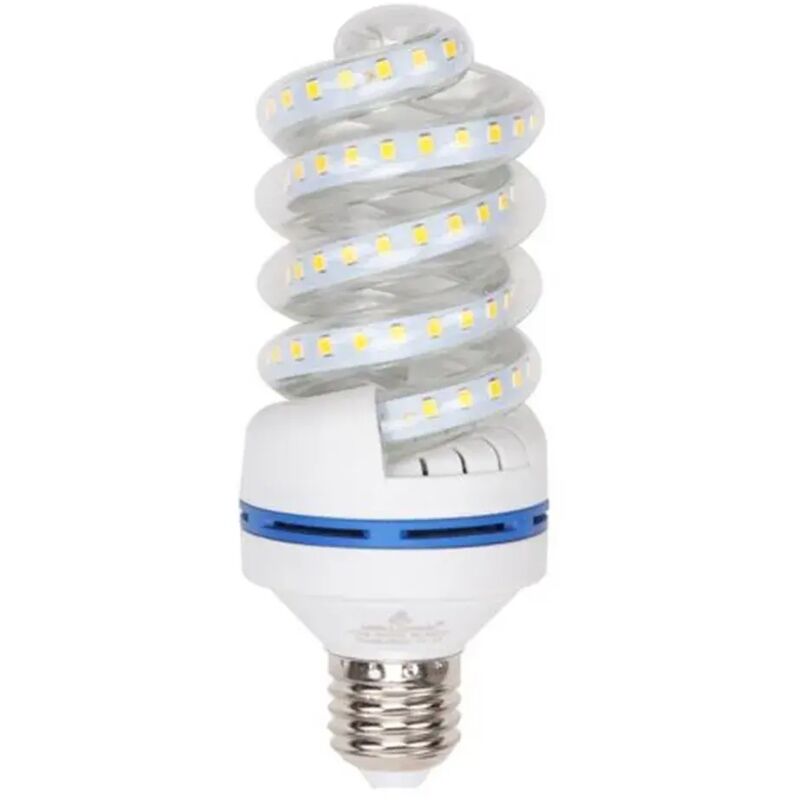 foto del prodotto trade shop traesio - lampadina led e27 15w 1425lm tortiglione vortice spirale luce naturale calda fredda - -bianco caldo -