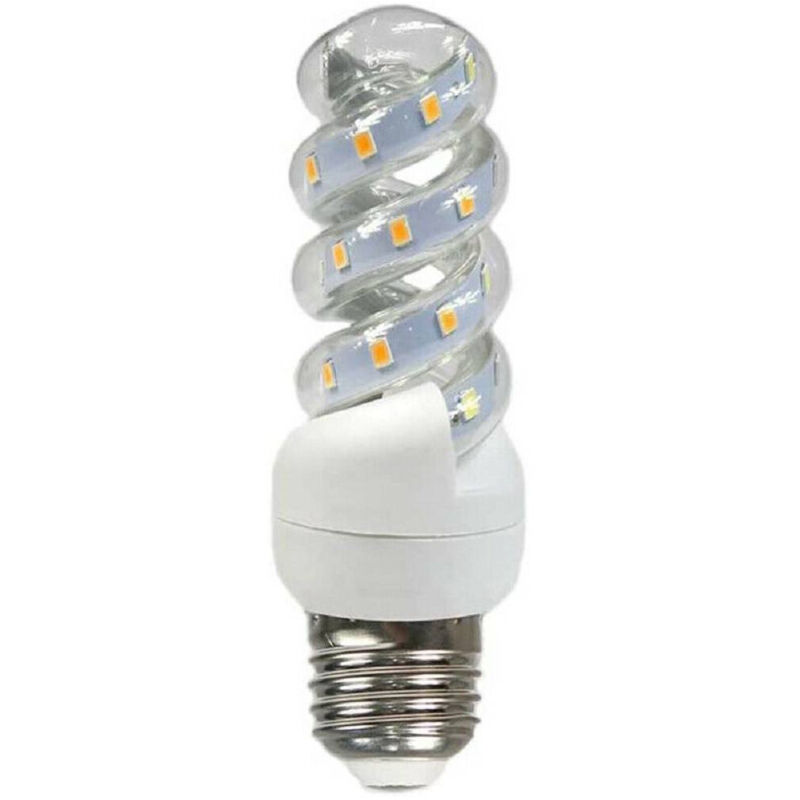 foto del prodotto trade shop traesio lampadina led e27 16w spirale luce fredda calda naturale 6500k 4000k 3000k s16w bianco caldo 
