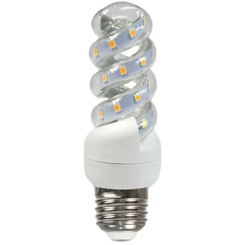 foto del prodotto trade shop traesio lampadina led e27 18w spirale luce calda 3000k naturale 4000k fredda 6500k s18w bianco caldo 