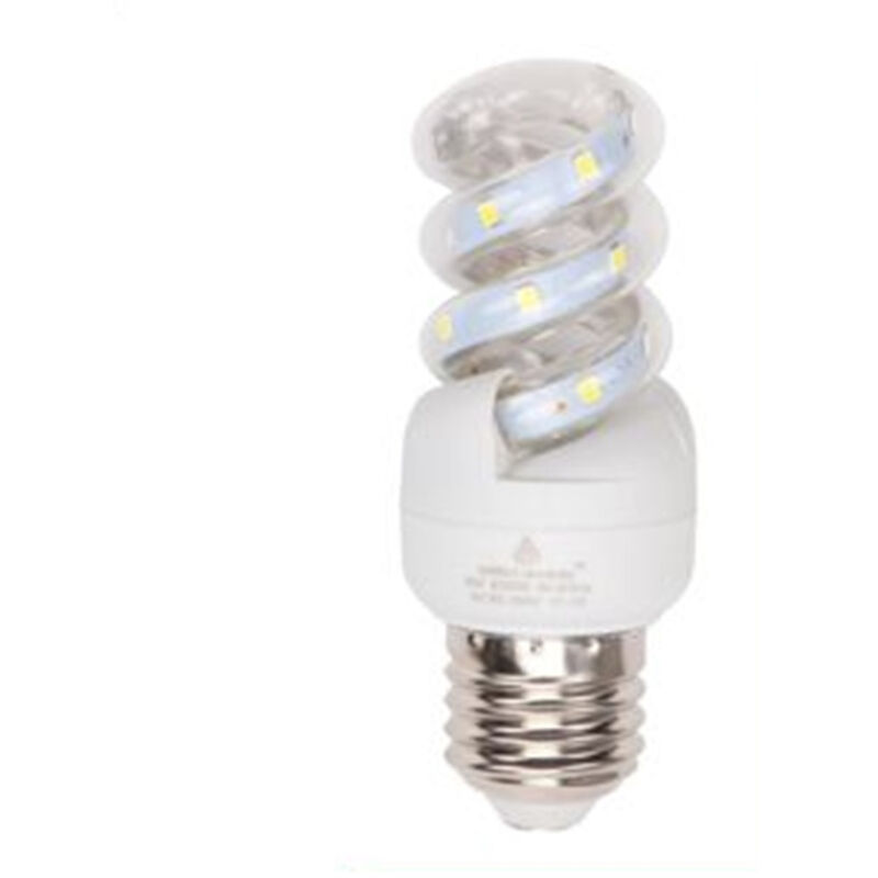 foto del prodotto trade shop traesio lampadina led e27 3 w 285lm tortiglione vortice spirale luce fredda 6500k 91962 