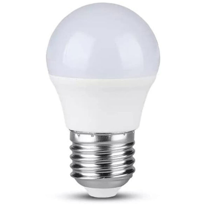 foto del prodotto trade shop traesio lampadina led e27 bulbo grande g45 4w luce calda lampada illuminazione vtac 1830 