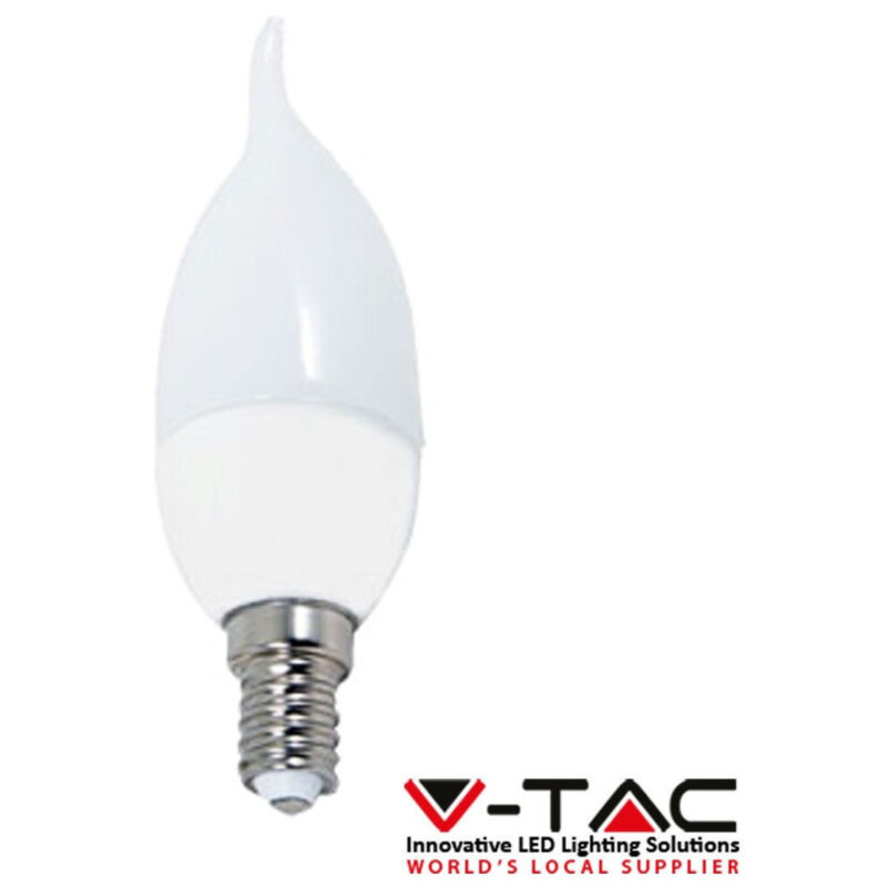 foto del prodotto trade shop traesio lampadina led fiamma e14 4w luce fredda vt 1818tp lampada illuminazione 4354 