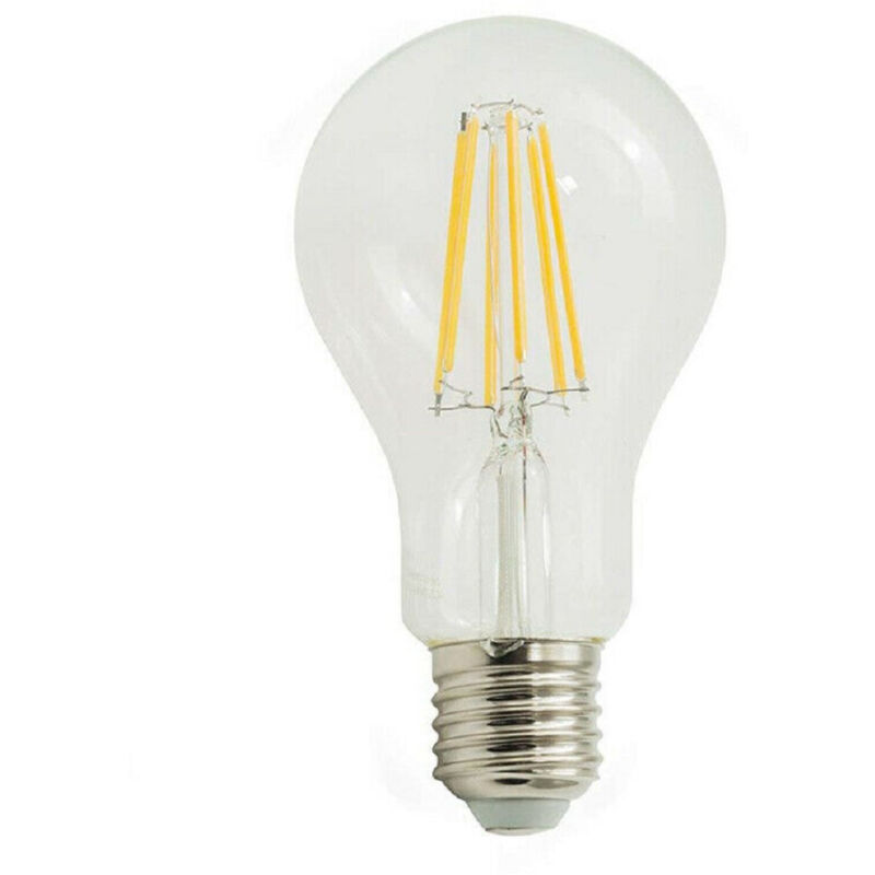 foto del prodotto trade shop traesio lampadina led filamento 12 w e27 globo a70 sfera luce 6500k 4000k 3000k a70 t bianco caldo 
