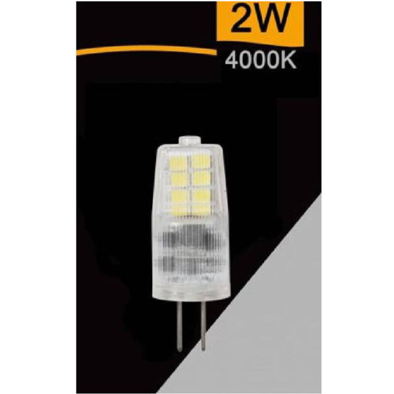 foto del prodotto trade shop traesio lampadina led g4 ac dc 12v 2 w 200 lumen luce 4000k 3000k 6500k spardc g4 2w ce3 bianco naturale 
