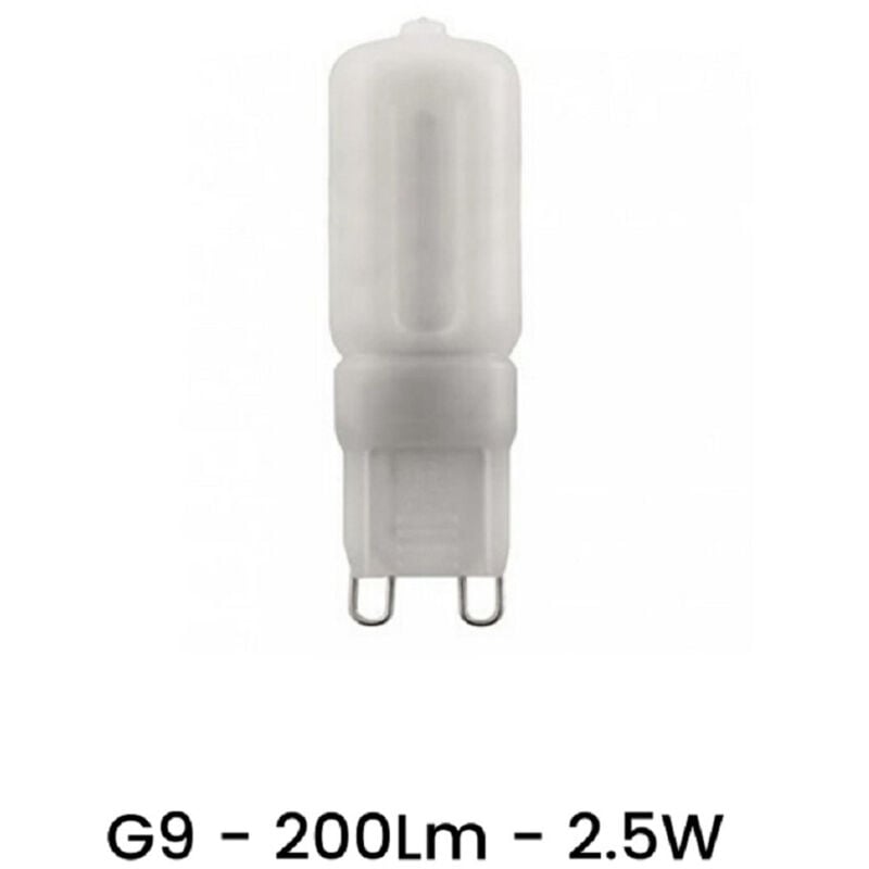 foto del prodotto trade shop traesio lampadina led g9 2.5 watt luce bianco caldo 3000k freddo 6500k naturale 4000k bianco naturale 