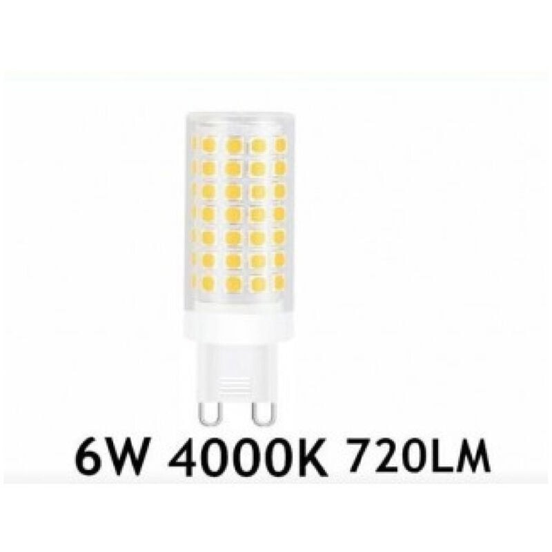 foto del prodotto trade shop traesio lampadina led g9 6 watt 720lm luce calda 3000k naturale 4000k fredda 6500k bianco naturale 