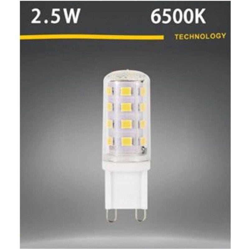 foto del prodotto trade shop traesio lampadina led g9 spotlight 2.5w tubolare luce calda fredda naturale 250lm g9 2.5w bianco freddo 