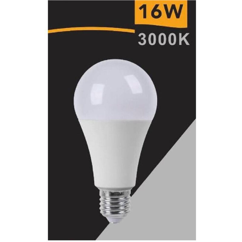 foto del prodotto trade shop traesio lampadina led globo e27 16w luce fredda 6500k calda 3000k naturale 4000k a70 16w bianco caldo 