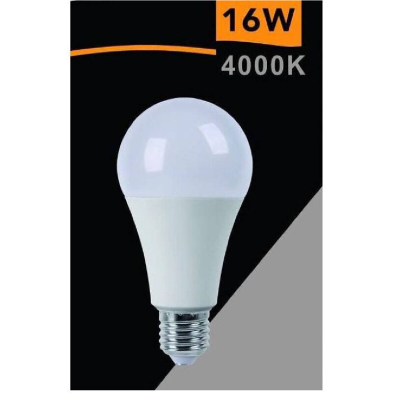 foto del prodotto trade shop traesio lampadina led globo e27 16w luce fredda 6500k calda 3000k naturale 4000k a70 16w bianco naturale 