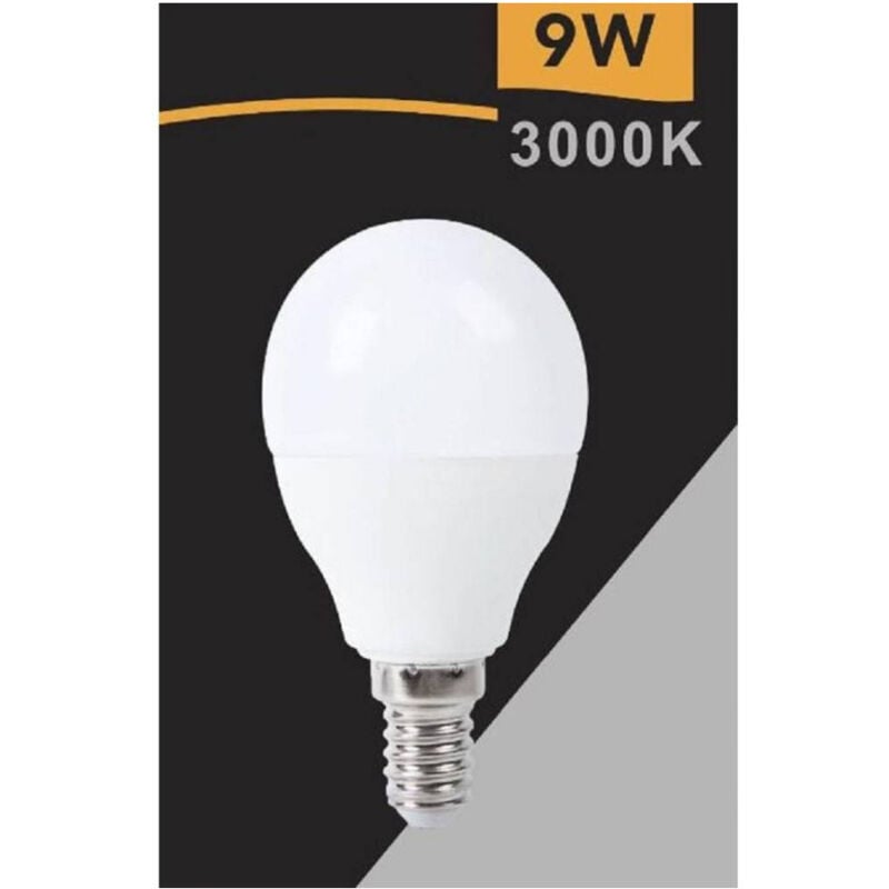 foto del prodotto trade shop traesio lampadina led globo g45 e14 9w luce fredda 6500k calda 3000k naturale 4000k g45t 9w bianco caldo 