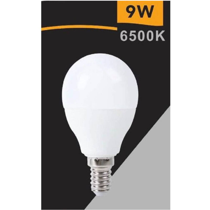 foto del prodotto trade shop traesio lampadina led globo g45 e14 9w luce fredda 6500k calda 3000k naturale 4000k g45t 9w bianco freddo 